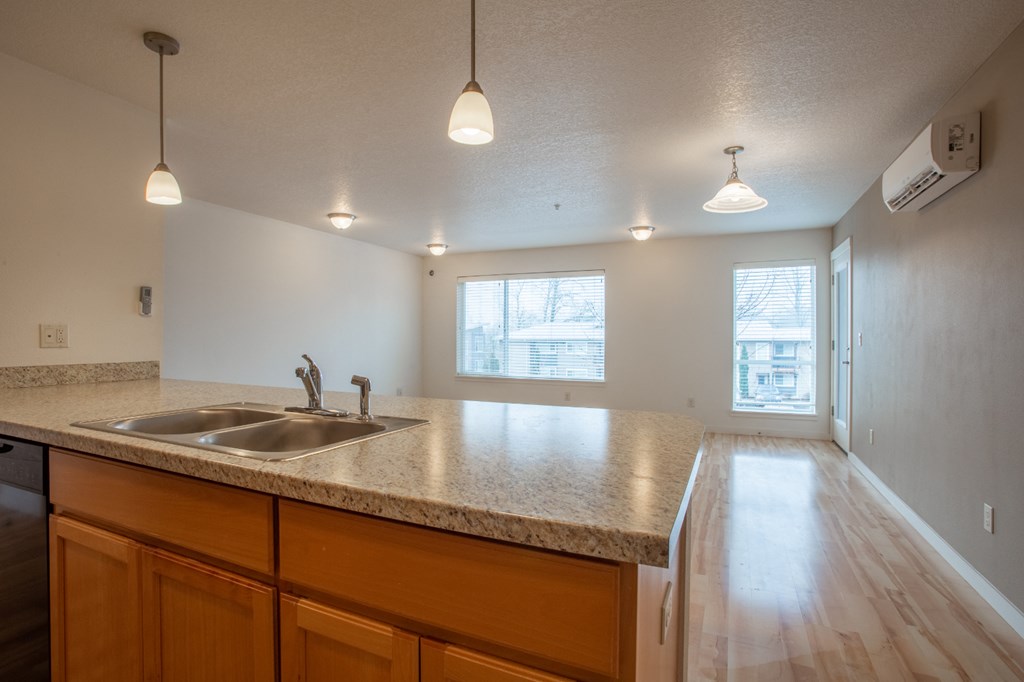 the kitchen is clean and ready for us to use