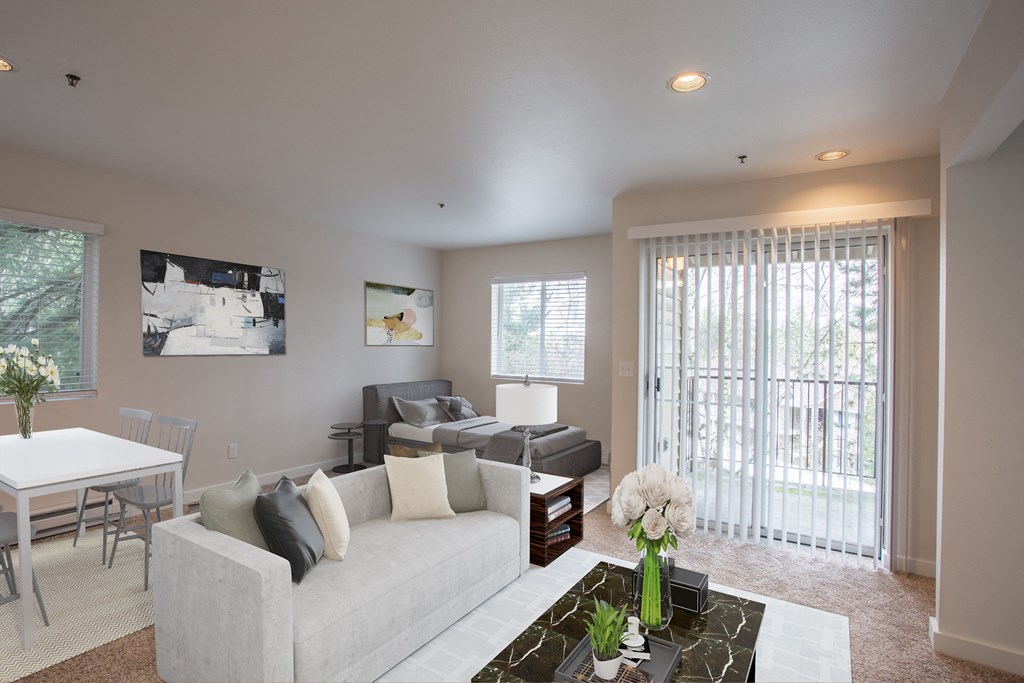 studio with large windows