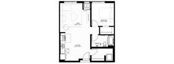 bedroom floor plan | luxury apartments in conroe tx | the mille brookhaven apartment