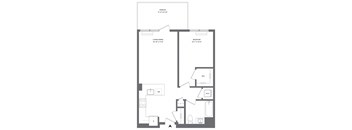 A black and white image of a floor plan for a house.