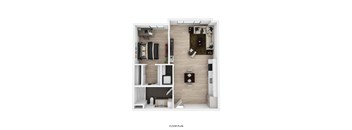 1 Bedroom G Floor Plan