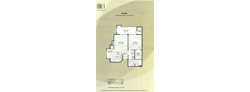 the floor plan of one bedroom one bath apartment