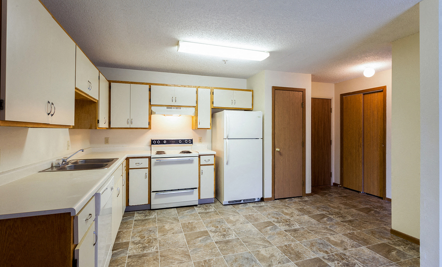 White kitchen appliances