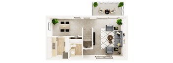 Two Bedroom Townhouse
