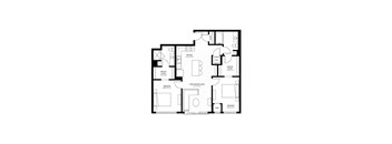 a black and white floor plan of a house