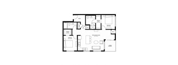 a black and white floor plan of a house