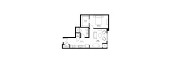 a black and white floor plan of a house