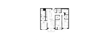 a black and white floor plan of a house