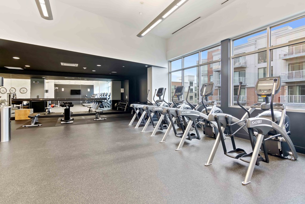 fitness center with cardio equipment
