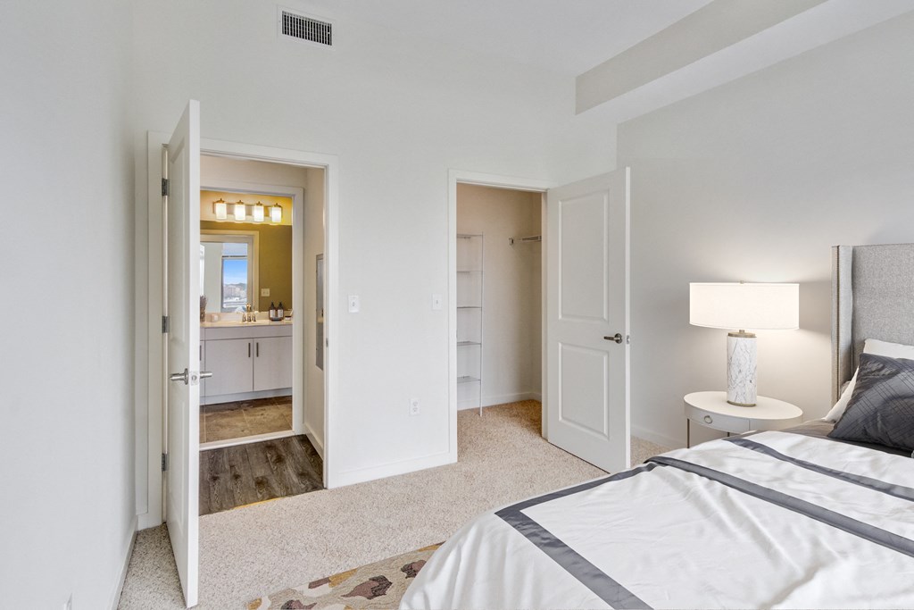 bedroom with bathroom