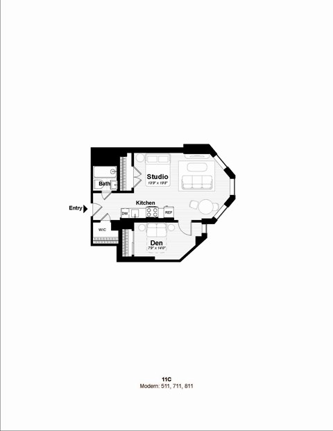 the bedroom floor plan of the beach house condos