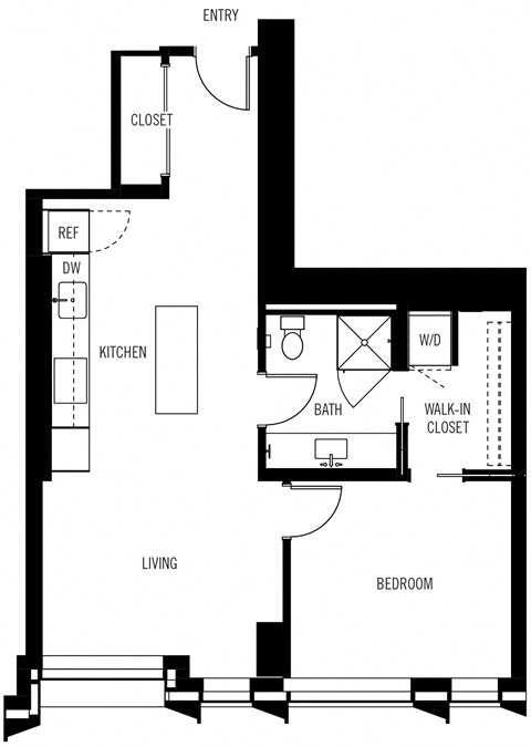 Floorplan 1B - 1 Bedroom 1 Bath