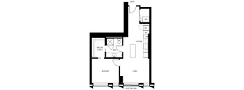Floorplan 1D One Bedroom One Bath