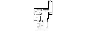 Floorplan 1G - One Bedroom One Bath