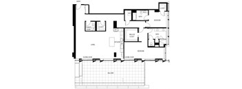 a floor plan of a house with a garage