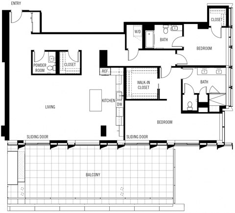a floor plan of a house with a garage