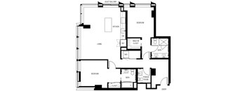 bedroom floor plan an in 2 bed 2 bath condo