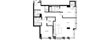 bedroom floor plan an in 2 bed 2 bath