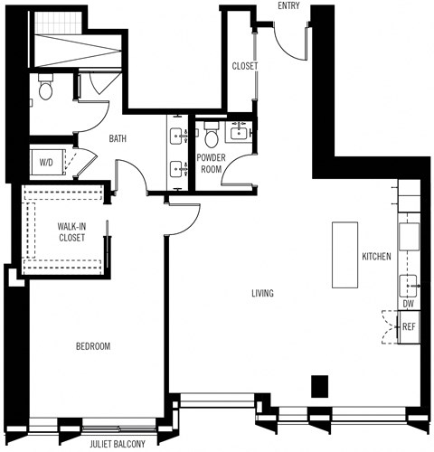 bedroom floor plan an in 2 bed 2 bath condo