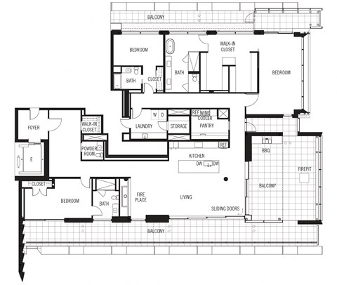 a floor plan of a house