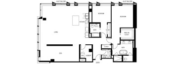 bedroom floor plan an in 2 bed 2 bath