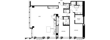 bedroom floor plan an in 2d