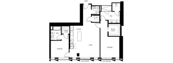 bedroom floor plan an in 2d