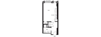 a floor plan of a bedroom apartment