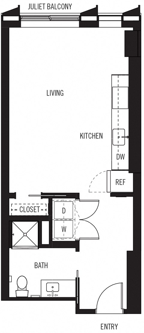 a floor plan of a bedroom apartment