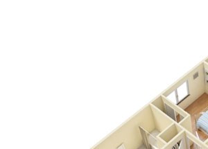 1 Bed - 1 Bath |720 sq ft 1x1 A floor plan