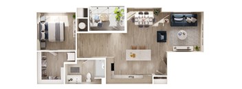 a 1 bedroom floor plan | the ridge at san diego