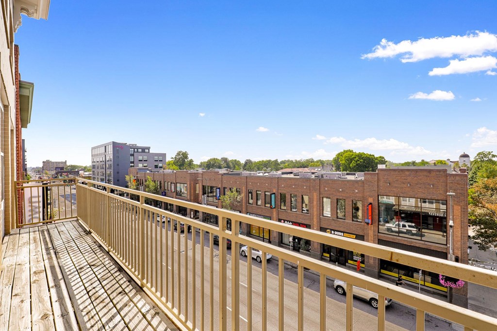 the view from the balcony