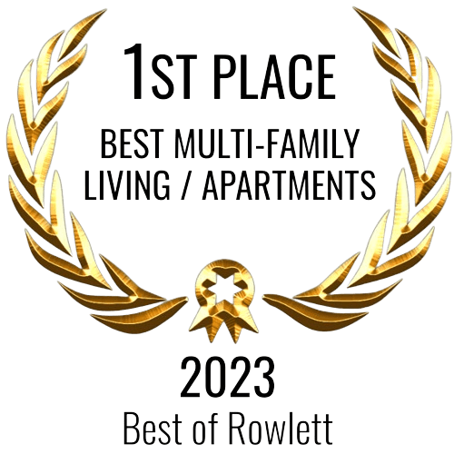 a poster with text that says 1st place best multi family living apartments best of