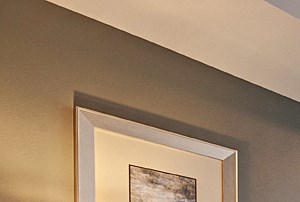 bedroom with large window