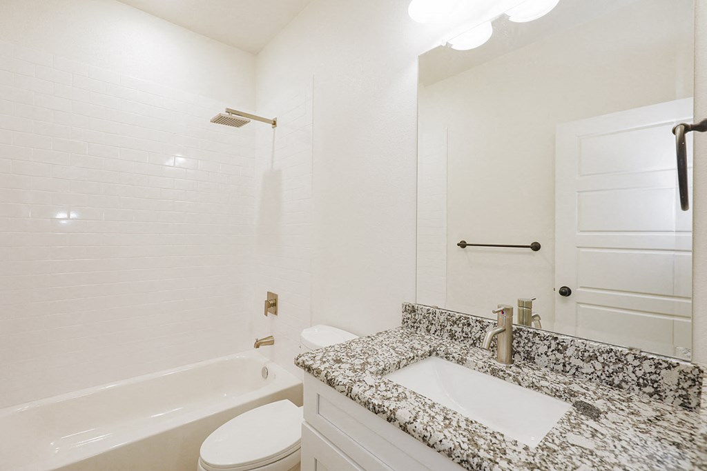 a bathroom with a sink and a bathtub