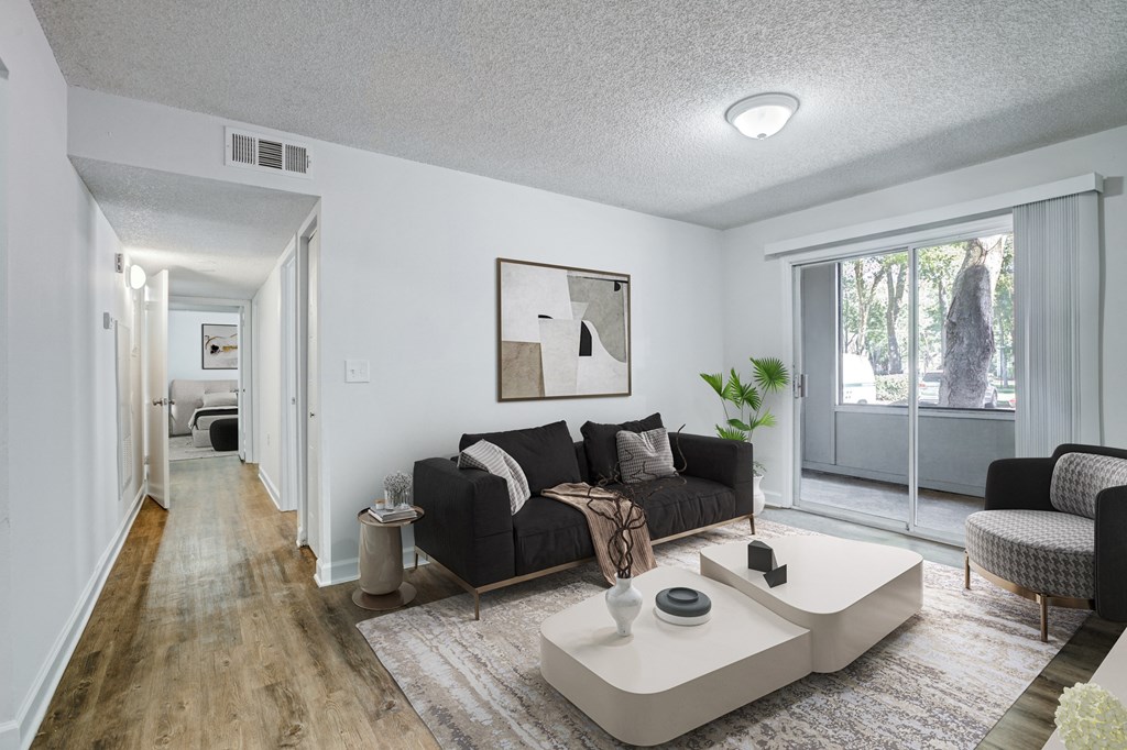 Chelsea Apartments in Gainesville Florida photo of living room with natural light