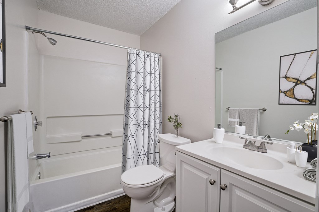 Chelsea Apartments in Gainesville Florida photo of upgraded bathroom