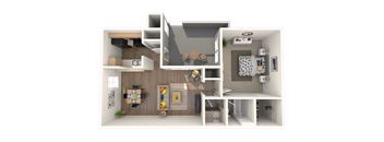 NC_Charlotte_HuntersPointe_OneBedroomGarden_2_FloorPlan.