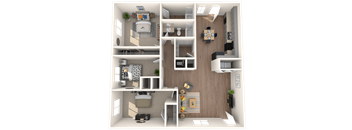 Amber Grove Apartments in Marietta Georgia photo of three bedroom floorplan
