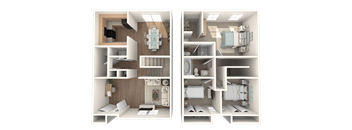 a floor plan of a 1 bedroom apartment