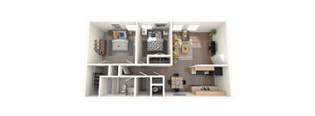 Monarch Pass apartments in Forth Worth, TX photo of a two bedroom floorplan