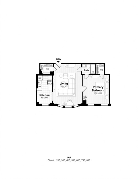 the bedroom floor plan of the presidential suite