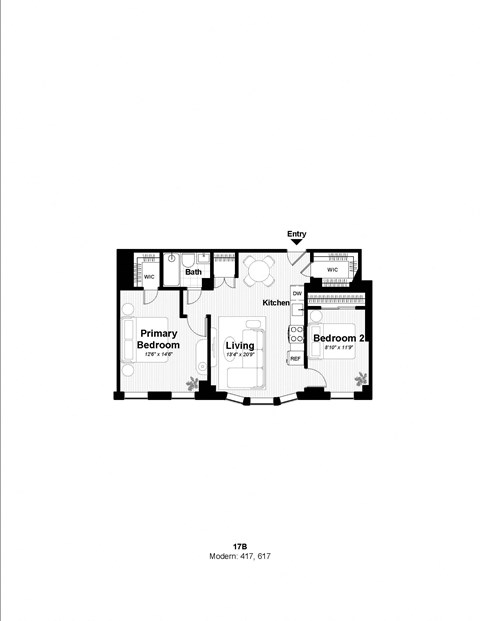 the bedroom floor plan of the resort residences floor plans 1024x768