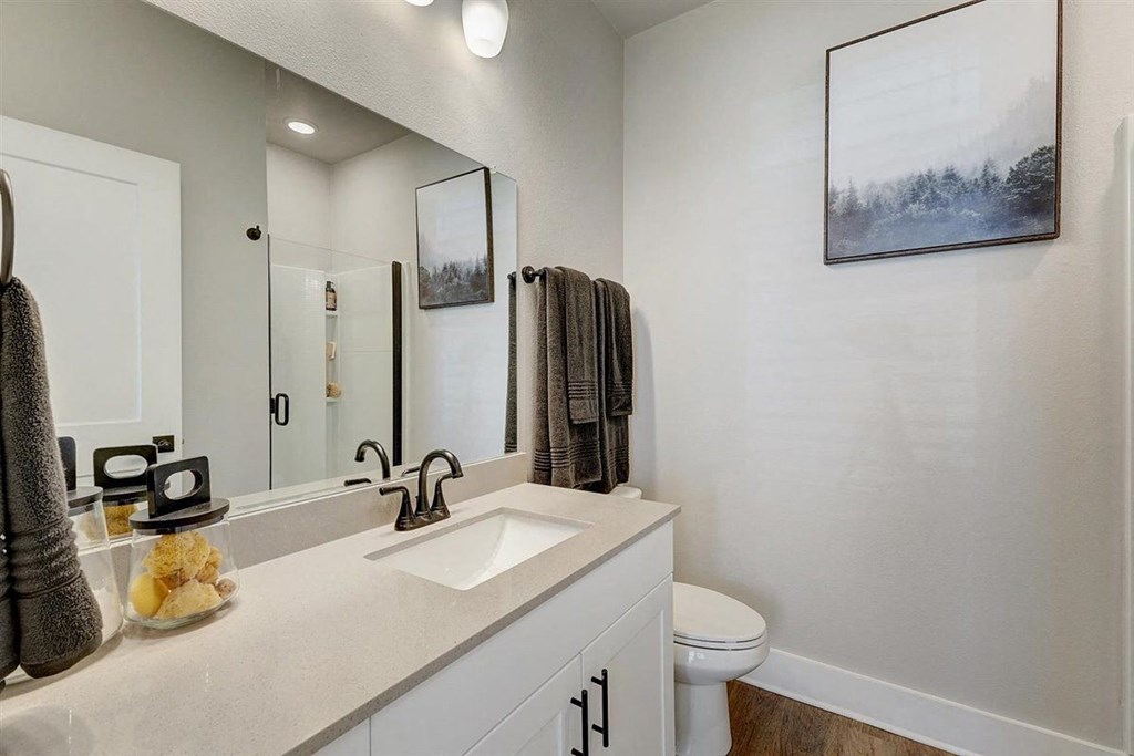 a bathroom with a sink and a toilet