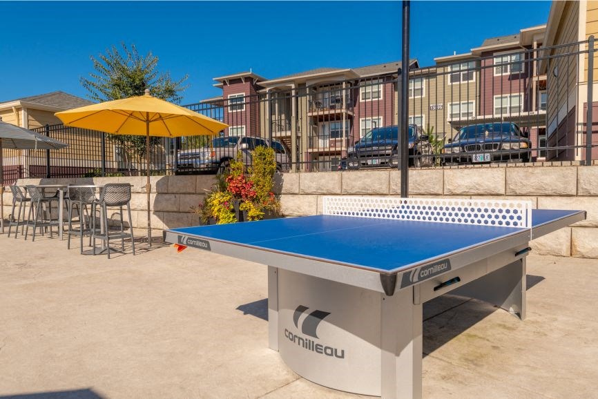 our apartments have a ping pong table