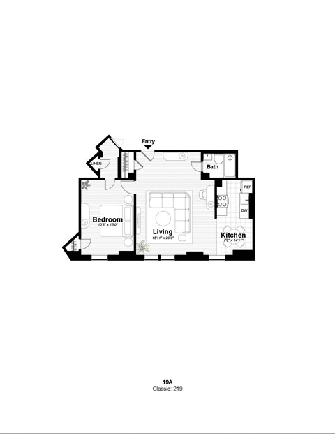 the level 2 bedroom floor plan  residences at 280 residences