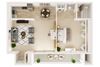 1 Bedroom, 1 Bath (A)