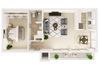 1 Bedroom, 1 Bath (B)