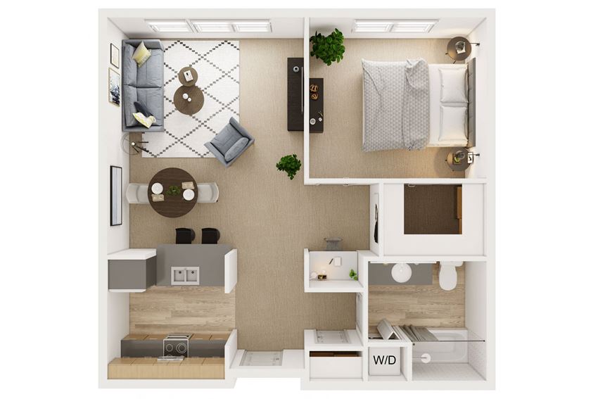 1 Bed with Patio Stacks 7 8 9