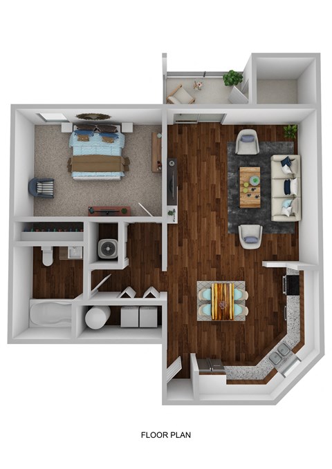 bedroom floor plan an in 2d